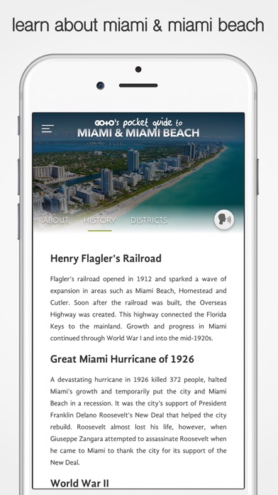 Capturas de tela do Miami Travel Guide & Planner