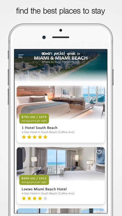 Capturas de tela do Miami Travel Guide & Planner