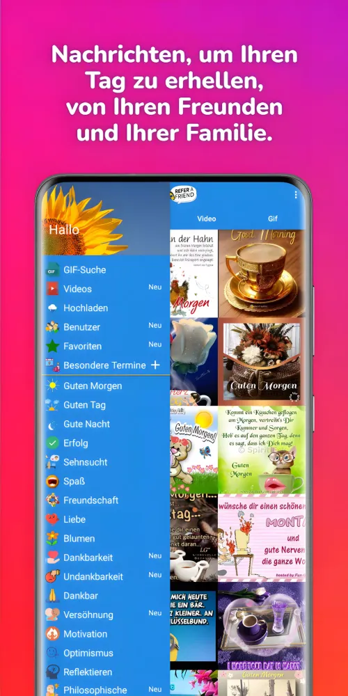 Guten Morgen Nachmittag Nacht Screenshots