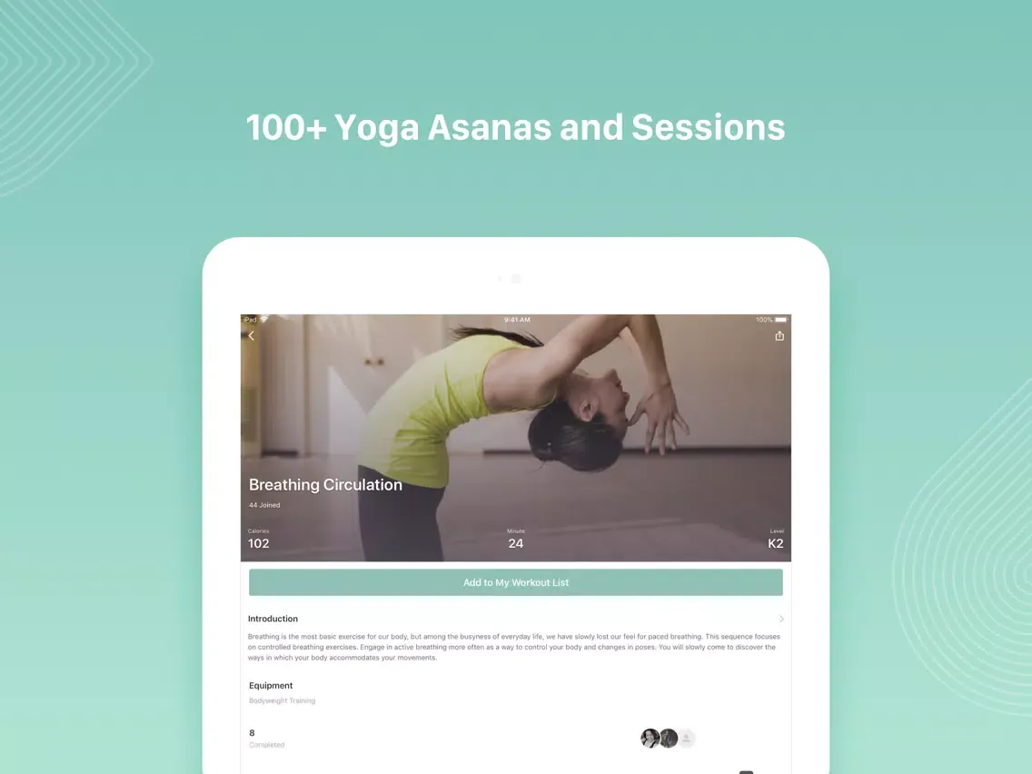 Keep Yoga: Meditation & Relax iPad 應用截圖