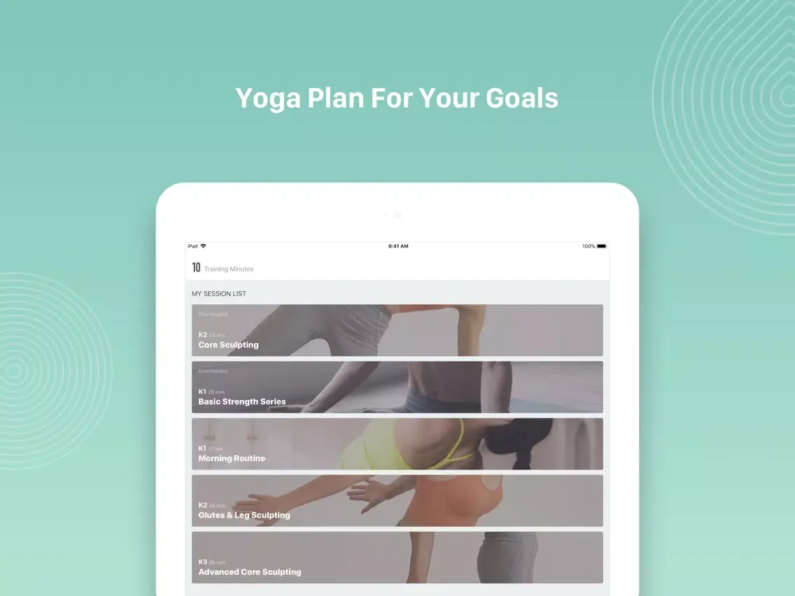 Keep Yoga: Meditation & Relax iPad 應用截圖