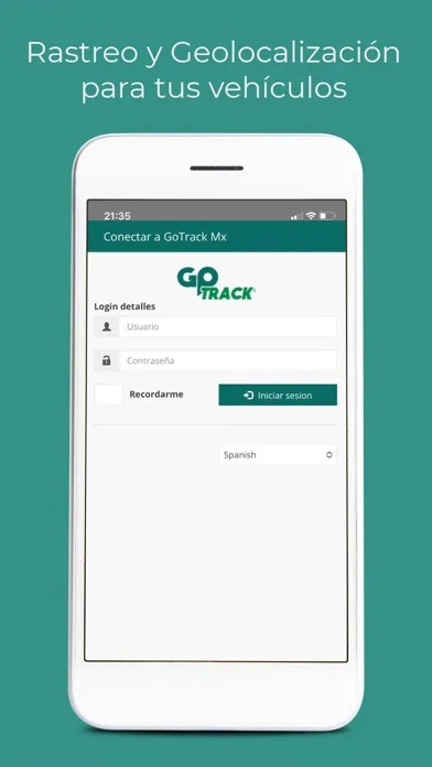 Screenshot di GoTrack Mx