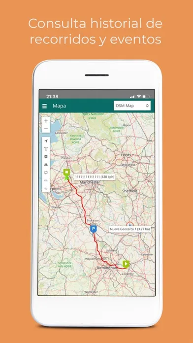 Screenshot di GoTrack Mx