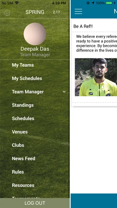 Tangkapan skrin CSL Coast Soccer League