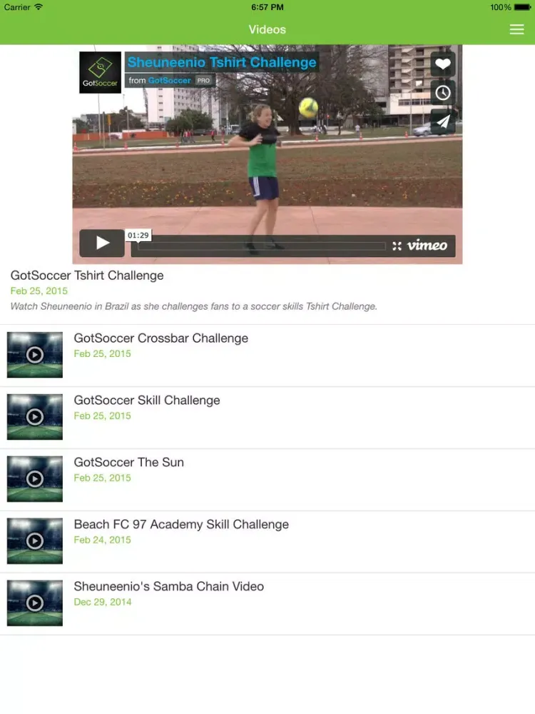 GotSoccer Players iPad  স্ক্রিনশট
