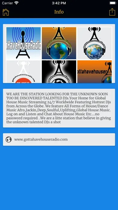 Tangkapan layar GottaHaveHouseRadio