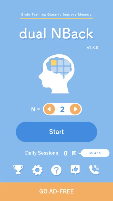 Zrzuty ekranu Dual N-Back : Brain-Training