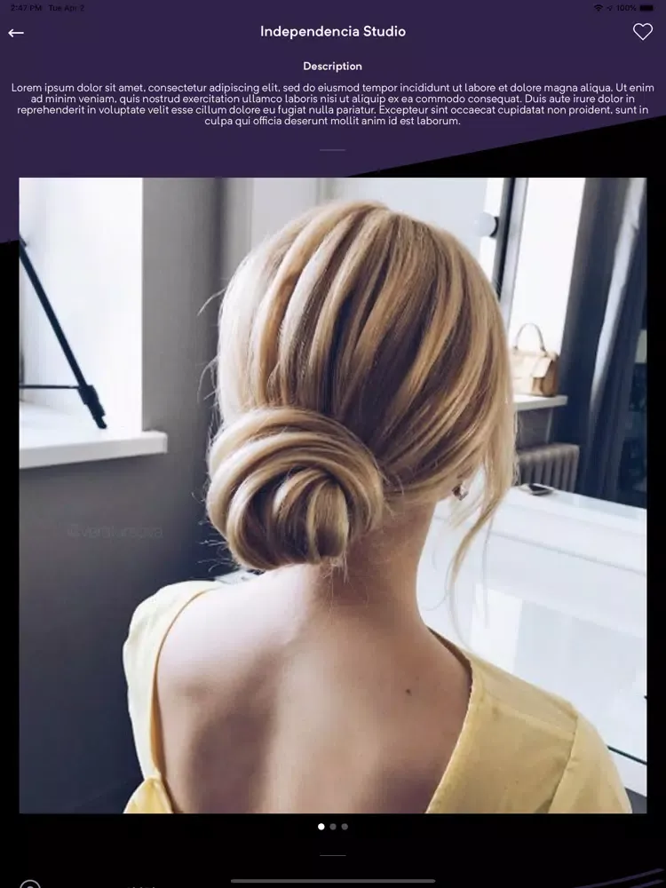 تصاویر Goumin - Hair Servicing App iPad 