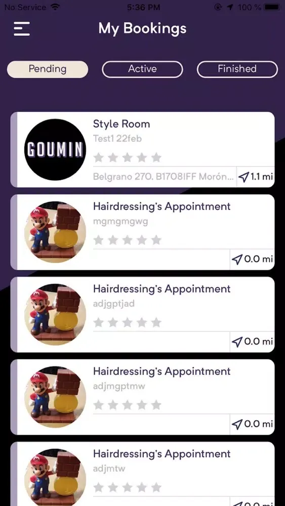 تصاویر Goumin - Hair Servicing App