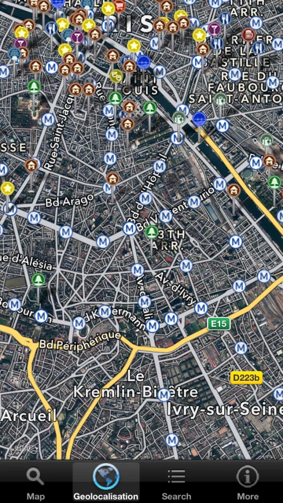Discover Paris - maps, metro & monuments - free version Screenshots