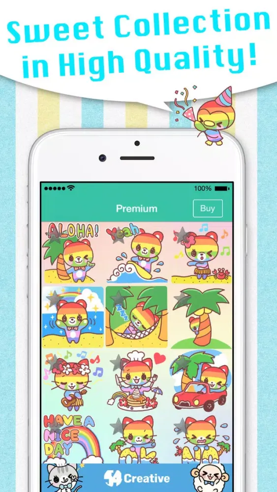 Kawaii Stickers for Messenger應用截圖