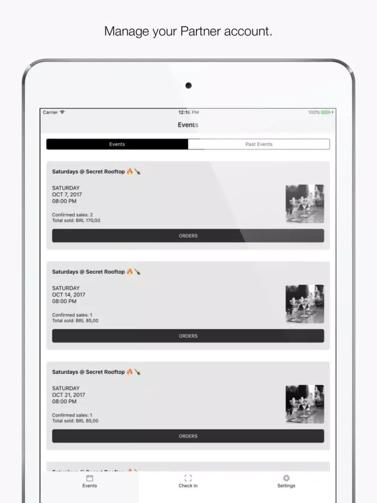 Capturas de pantalla de Partners GoVivant iPad 