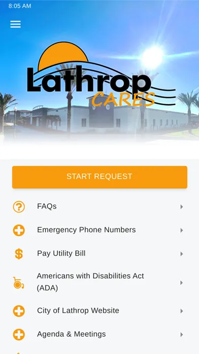 Tangkapan layar Lathrop Cares