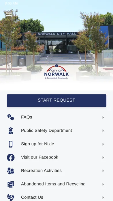Ảnh chụp màn hình của Norwalk Connects
