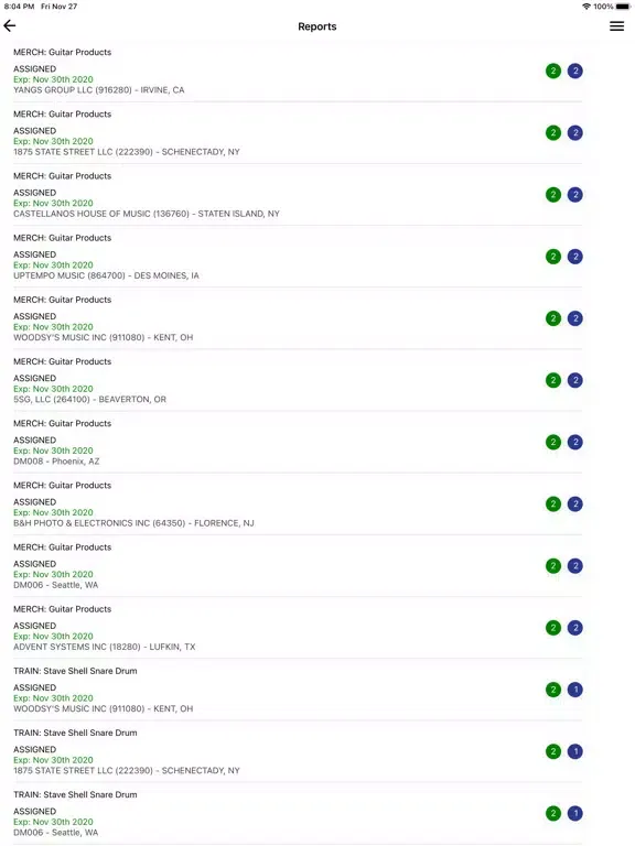 Victory Retail Support iPad  Screenshots