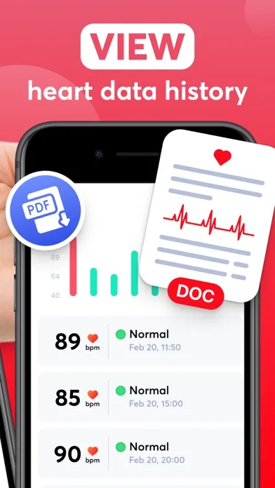 Capturas de tela do Heart Rate Monitor & Analysis