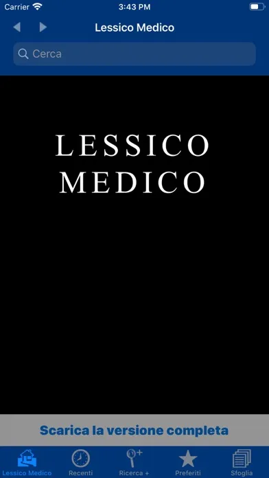 Captures d'écran de Lessico Medico Lite