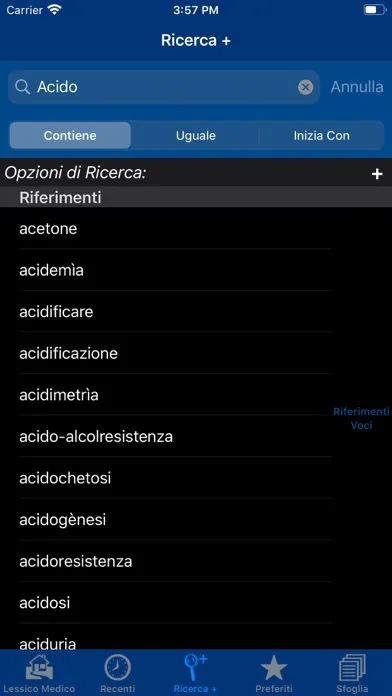 Captures d'écran de Lessico Medico Lite