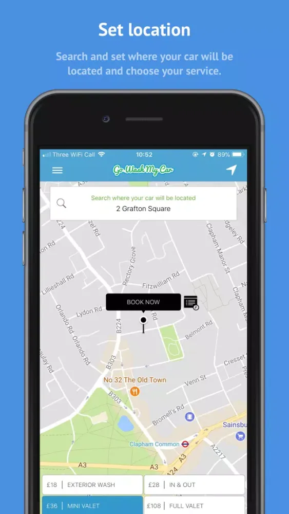 Zrzuty ekranu GoWashMyCar - mobile car wash