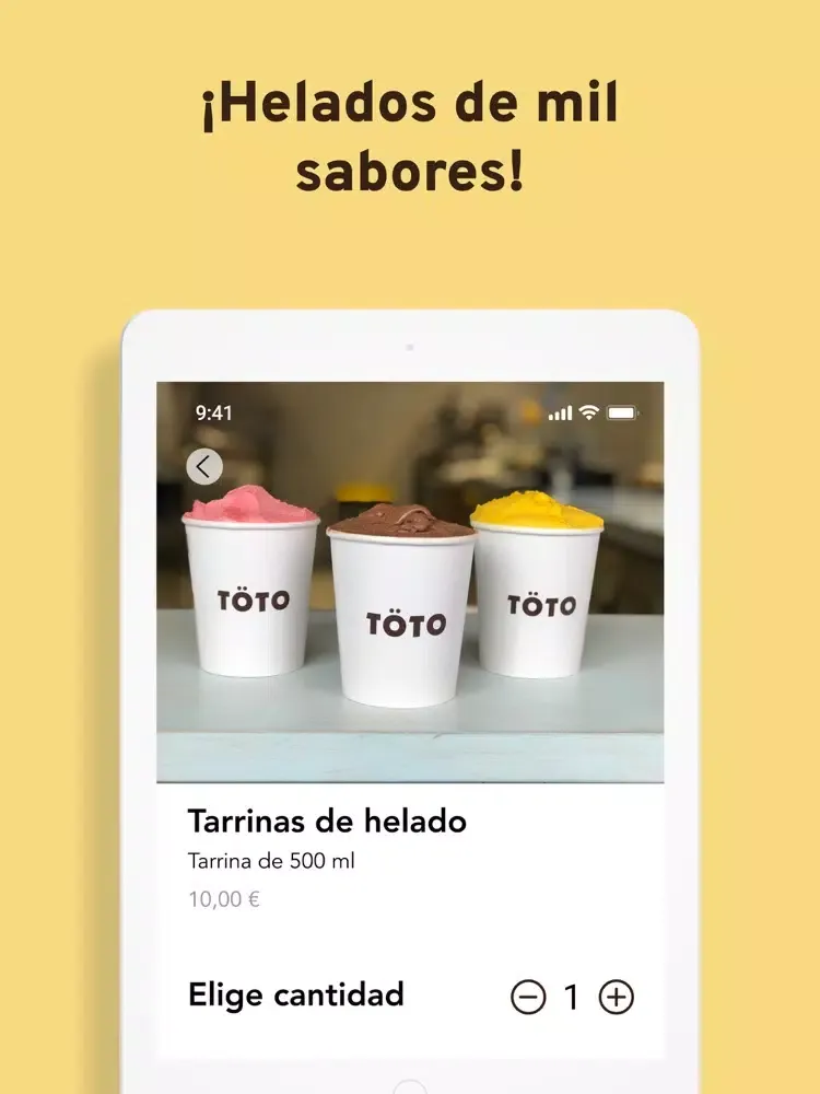 TÖTO ICE CREAM iPad  Screenshots