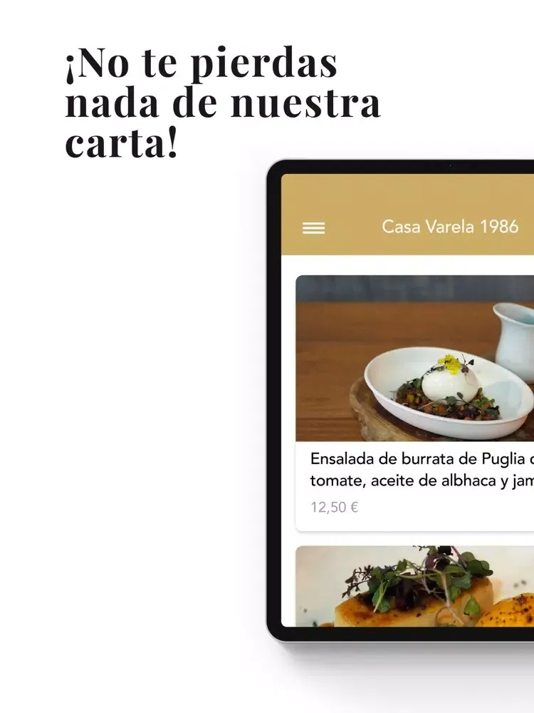 Zrzuty ekranu Restaurante Casa Varela 1986 iPad 