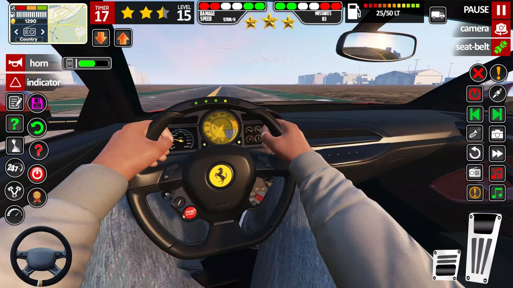 ภาพหน้าจอของ Classic Car Drive Parking Game