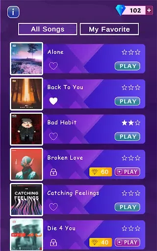 Piano Beats Music Game سکرین شاٹس