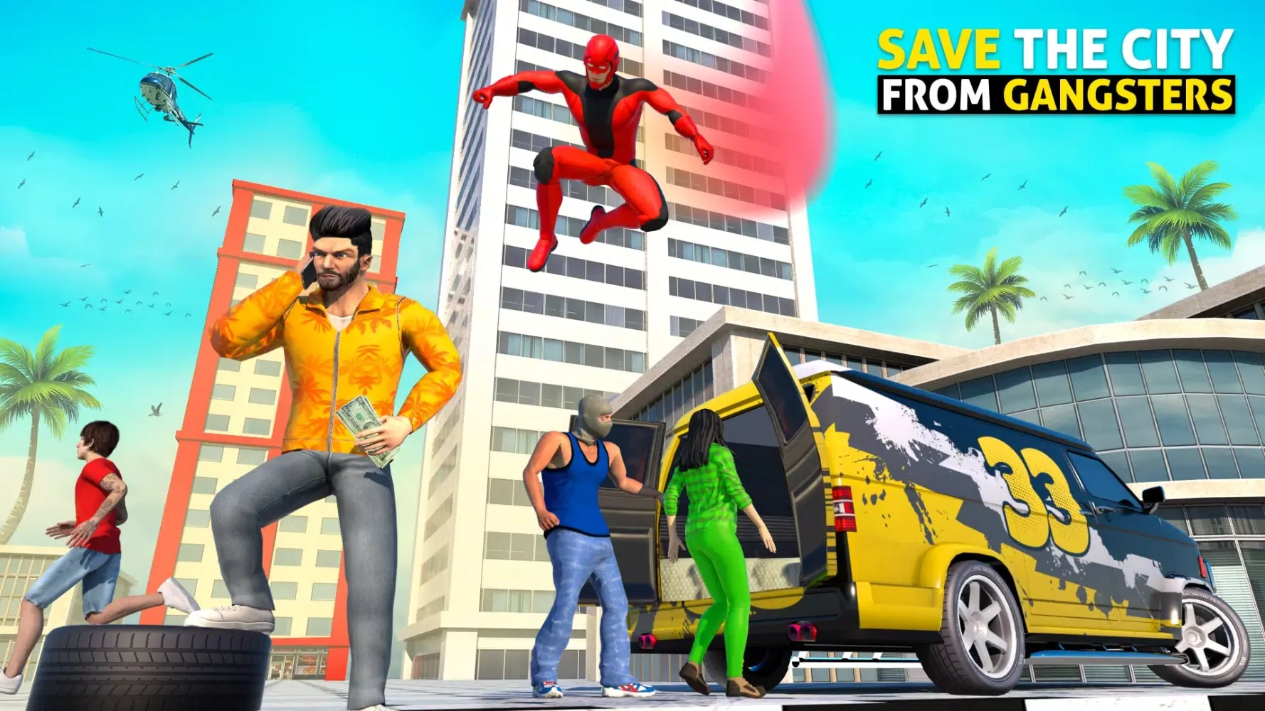Spider Hero Man Rope Hero Game Screenshots