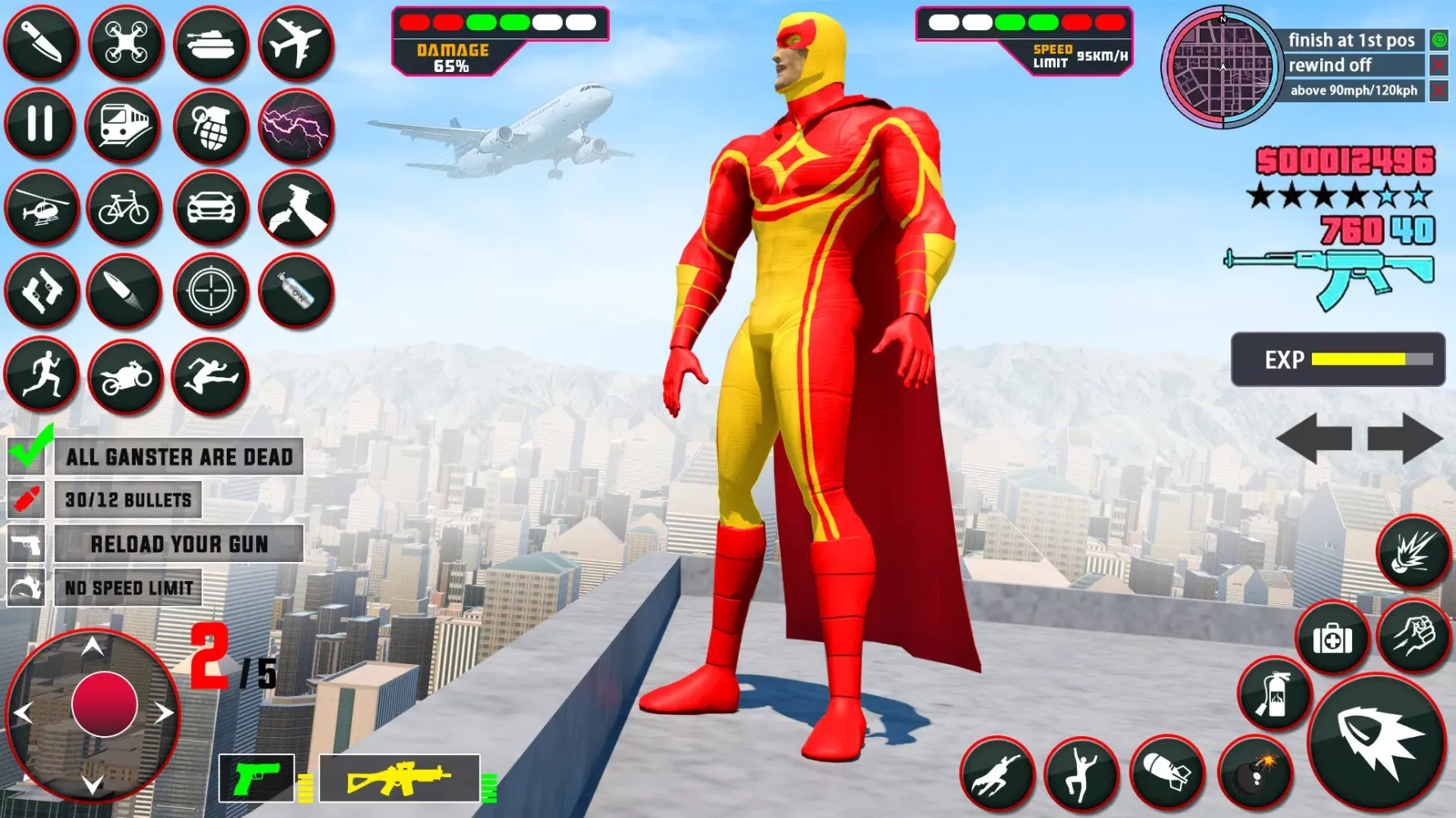 Spider Hero Man Rope Hero Game Screenshots