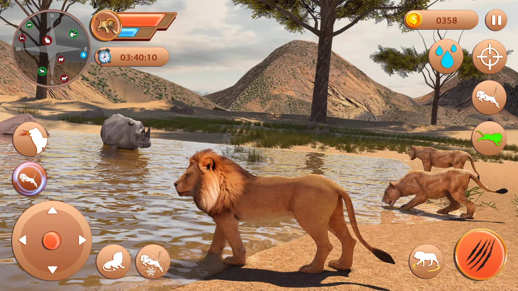Lion Games Animal Simulator 3D Screenshots