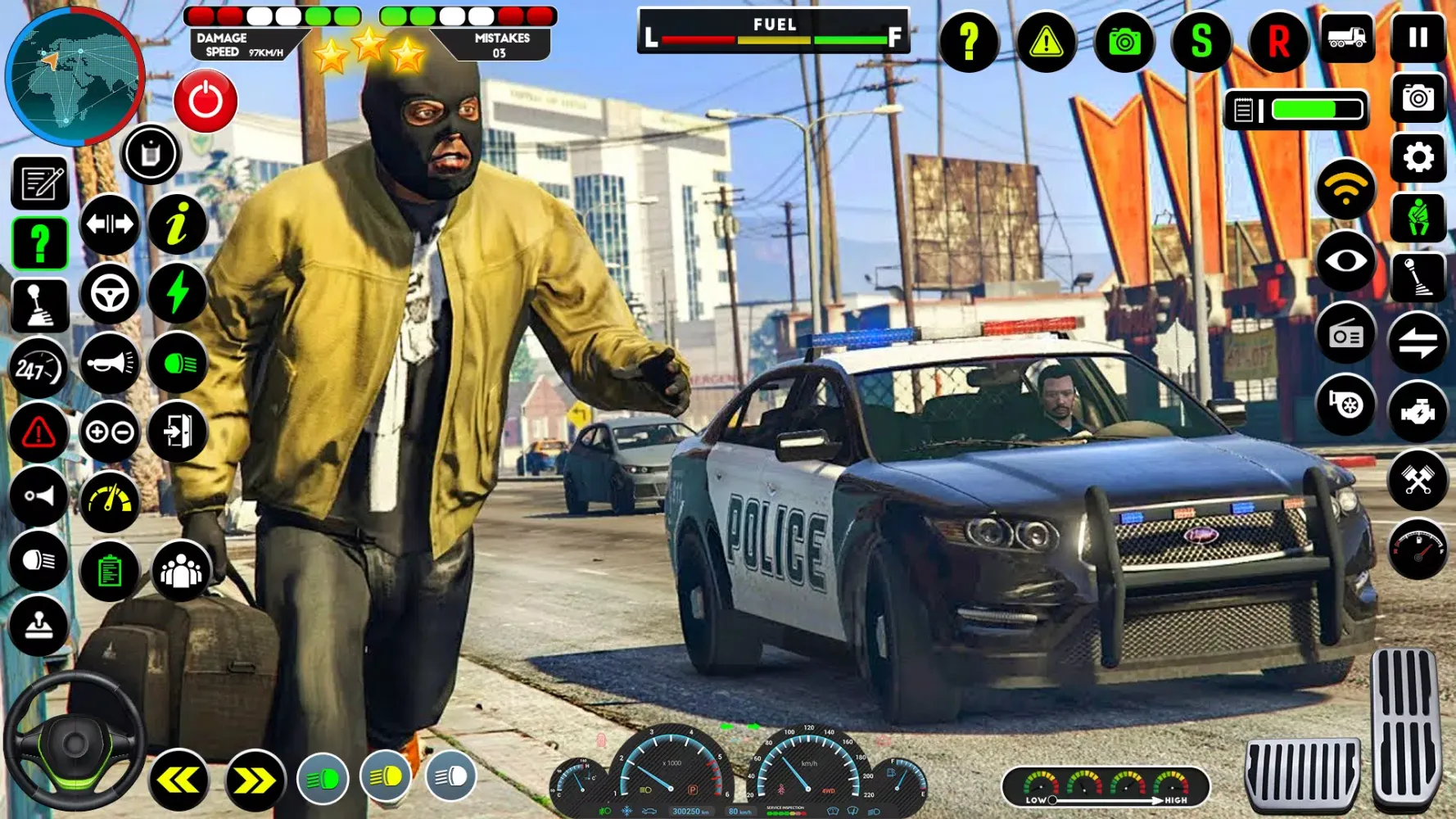 US Police Cop Car Chase Game سکرین شاٹس