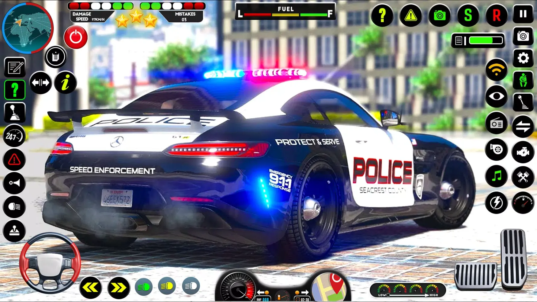US Police Cop Car Chase Game سکرین شاٹس