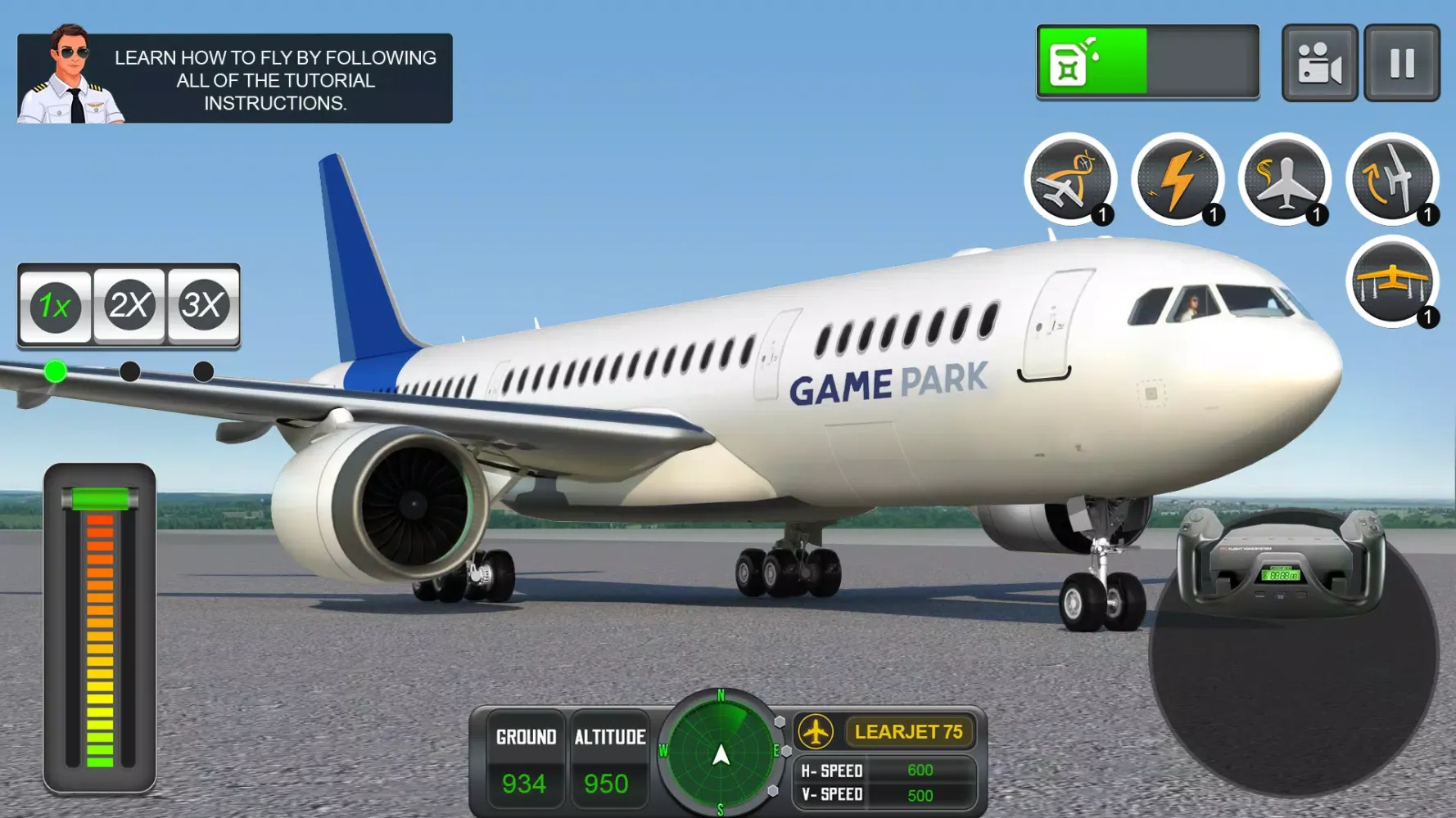 Tangkapan skrin Pilot Simulator: Airplane Game