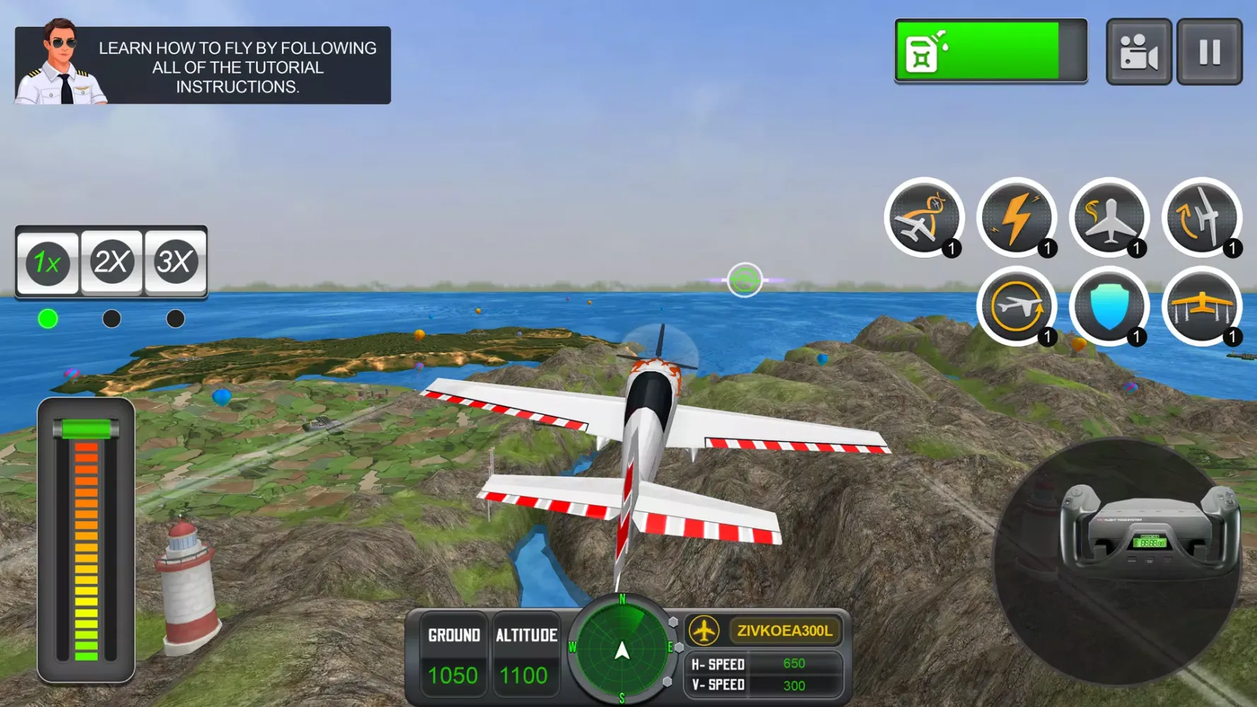 Tangkapan skrin Pilot Simulator: Airplane Game