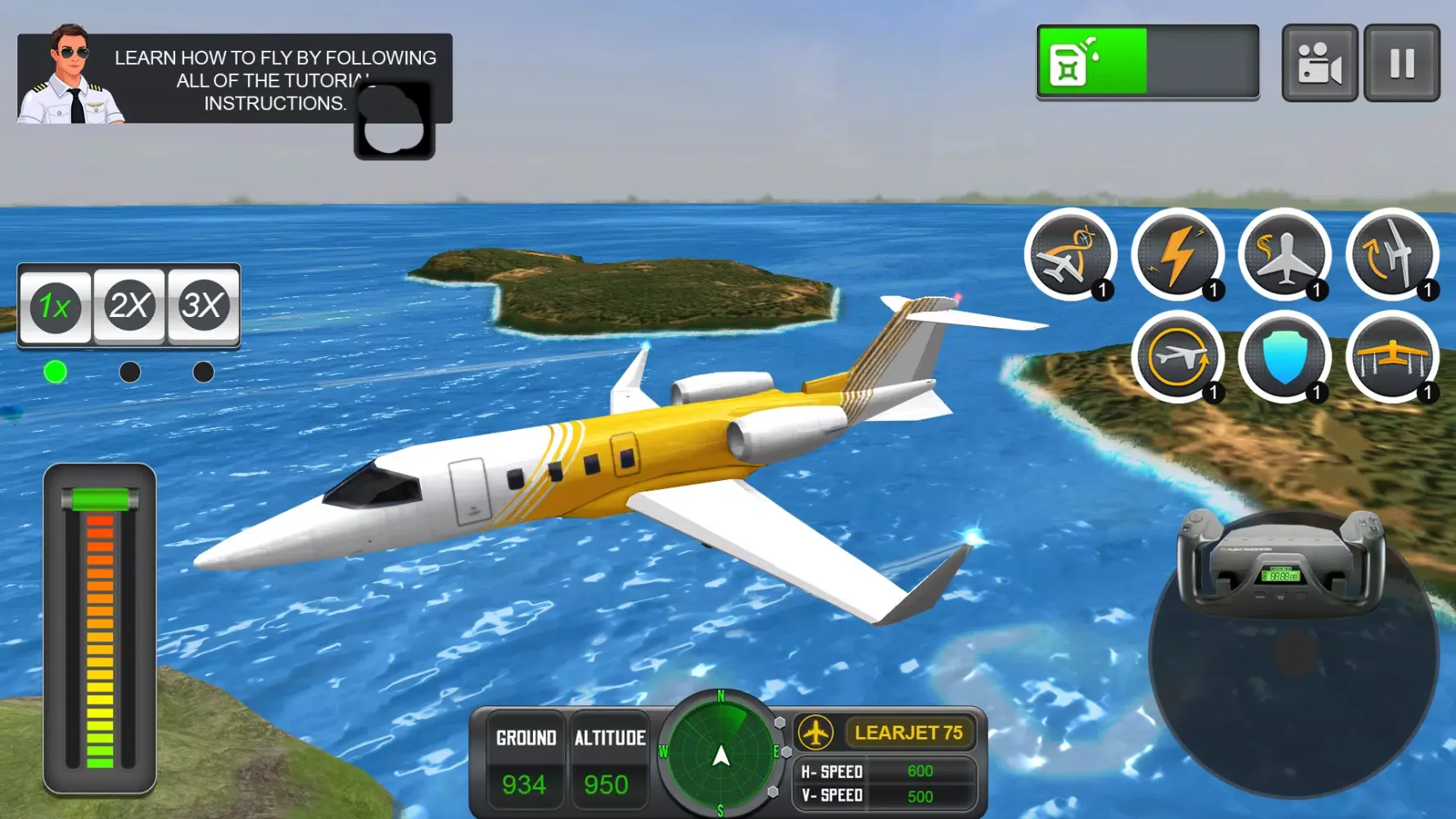 Tangkapan skrin Pilot Simulator: Airplane Game