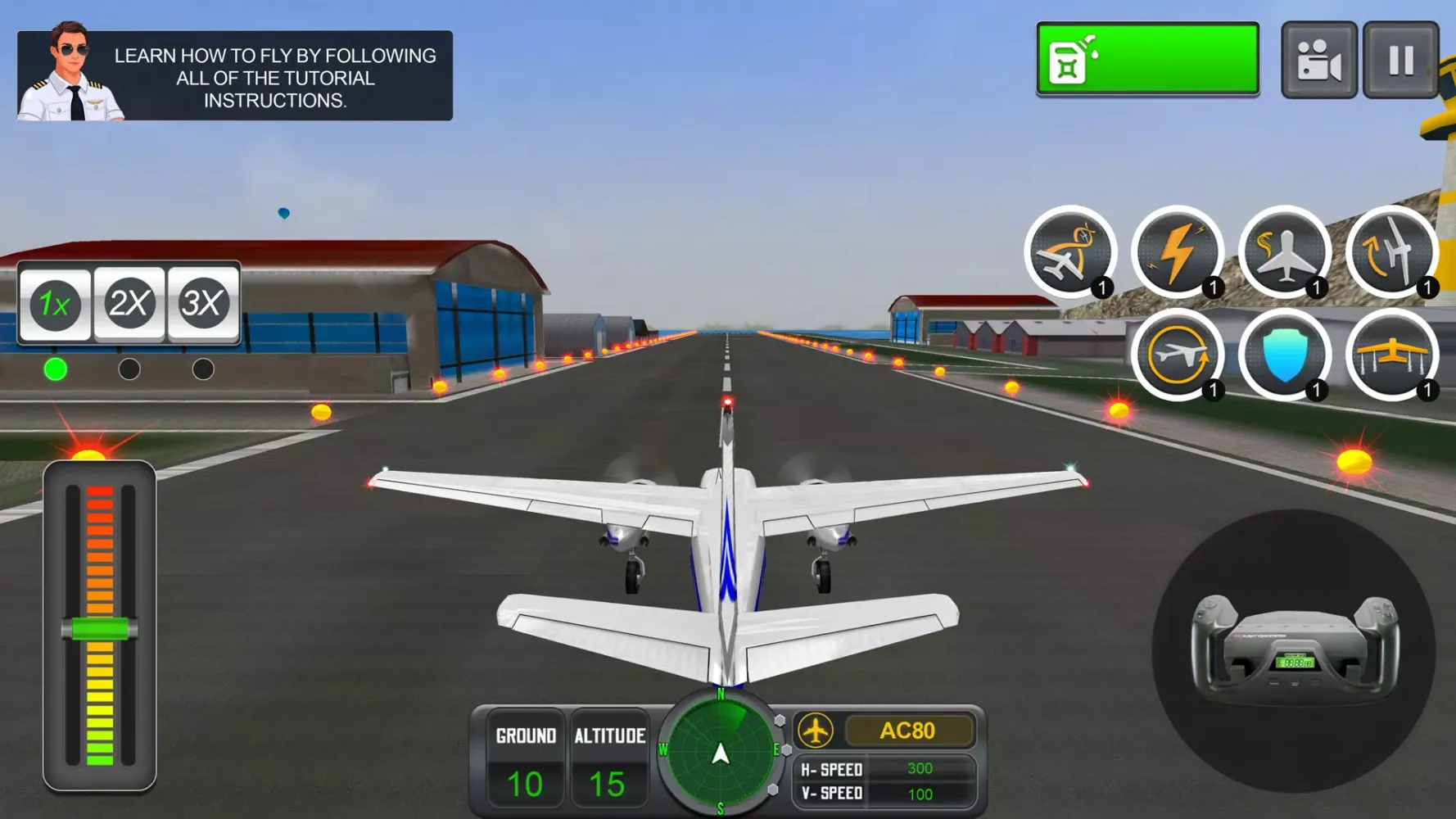 Tangkapan skrin Pilot Simulator: Airplane Game