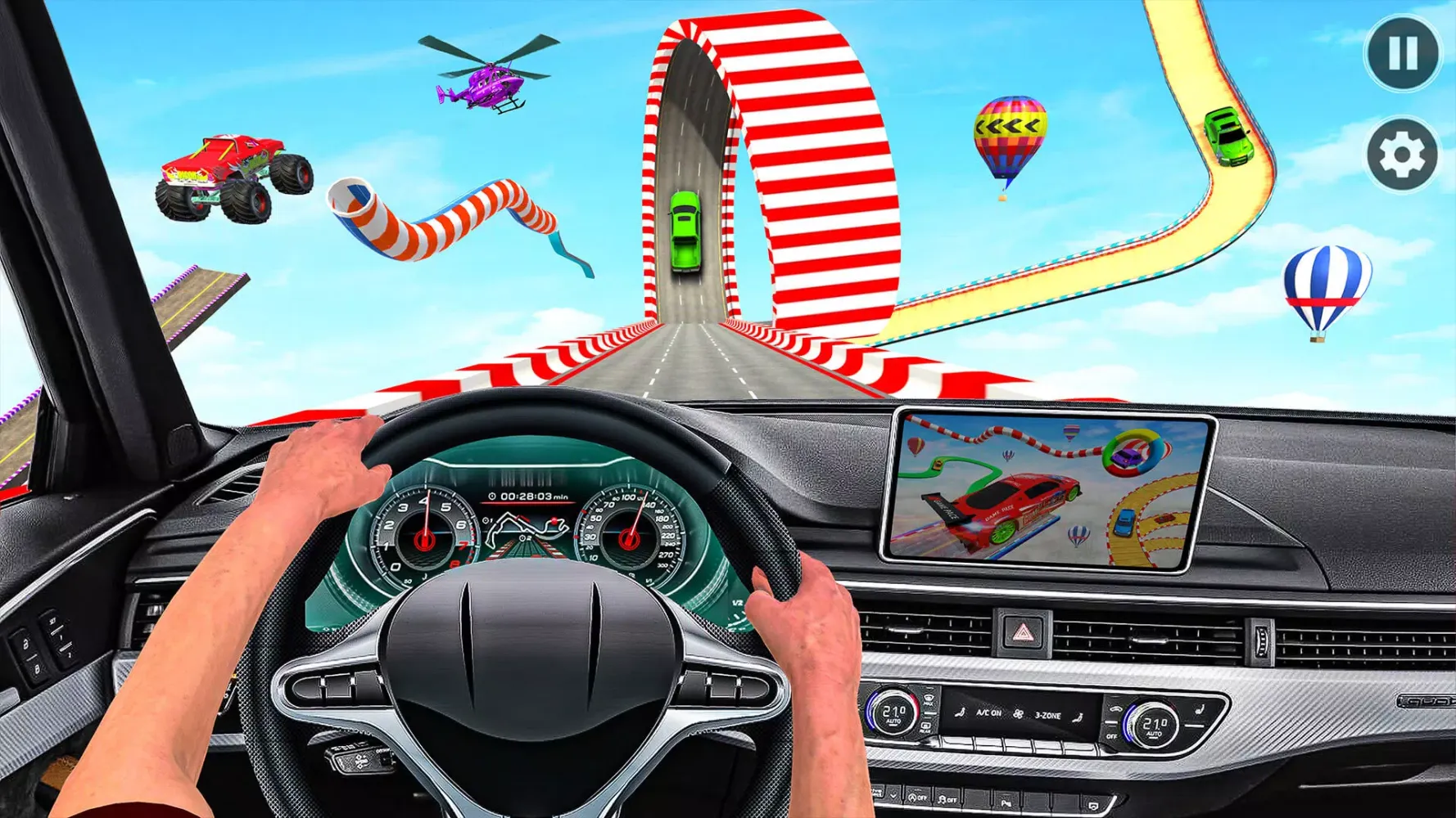 Mega Ramps Stunt Car Games 3D Screenshots