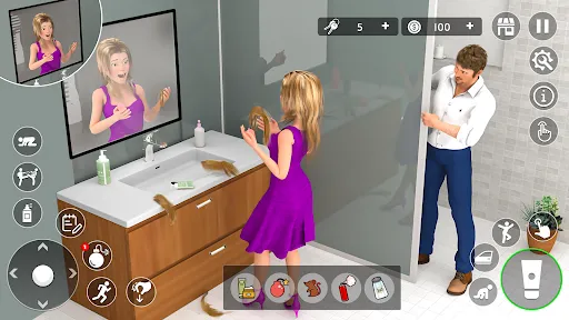 Screenshot di Husband Wife Simulator Game 3D