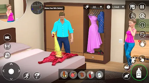 Screenshot di Husband Wife Simulator Game 3D
