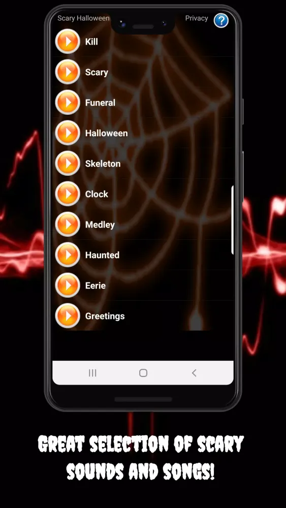 Скриншоты Scary Halloween Ringtones