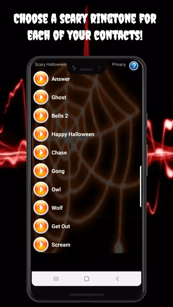 Скриншоты Scary Halloween Ringtones