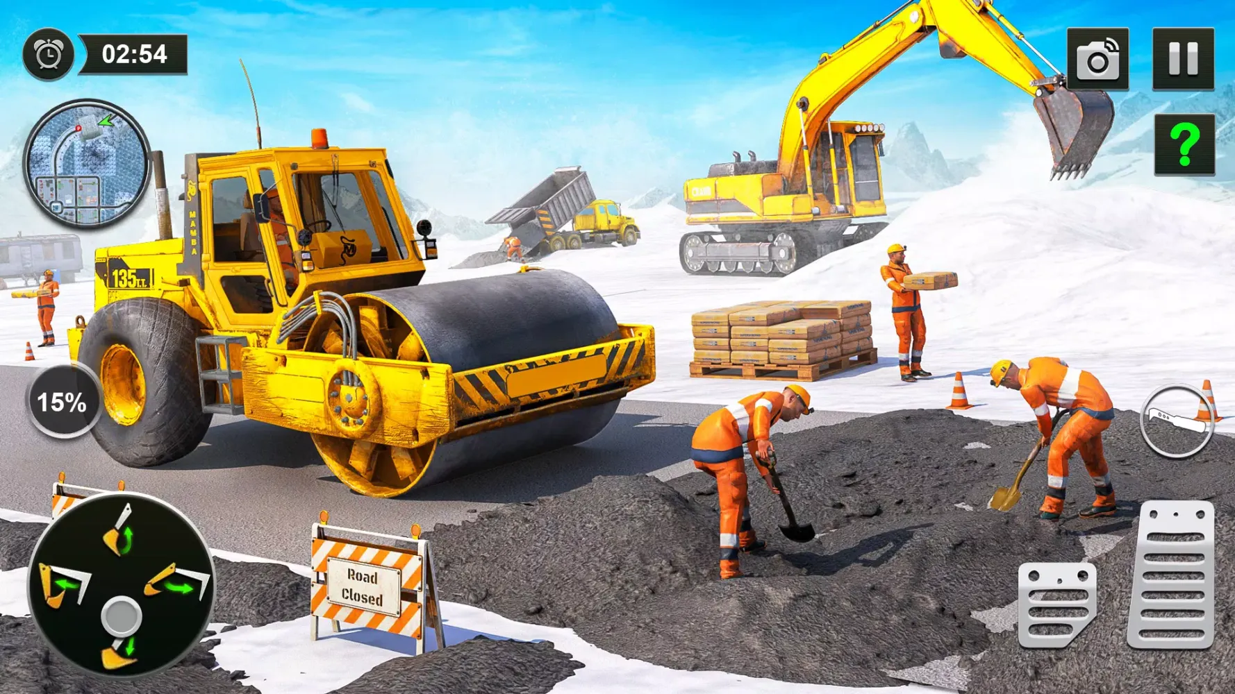 Snow Offroad Construction Game سکرین شاٹس