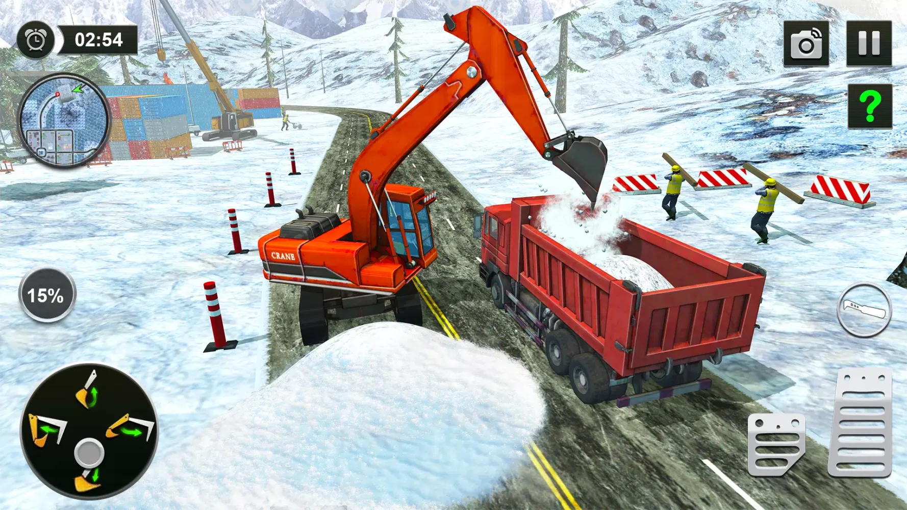 Snow Offroad Construction Game سکرین شاٹس