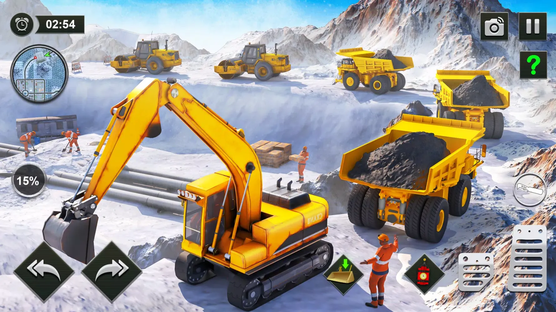 Snow Offroad Construction Game سکرین شاٹس
