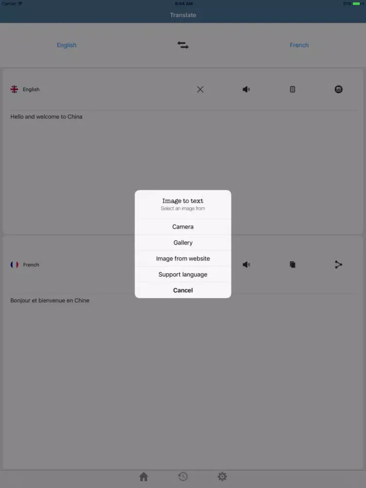 Camera Translate All iPad  Screenshots