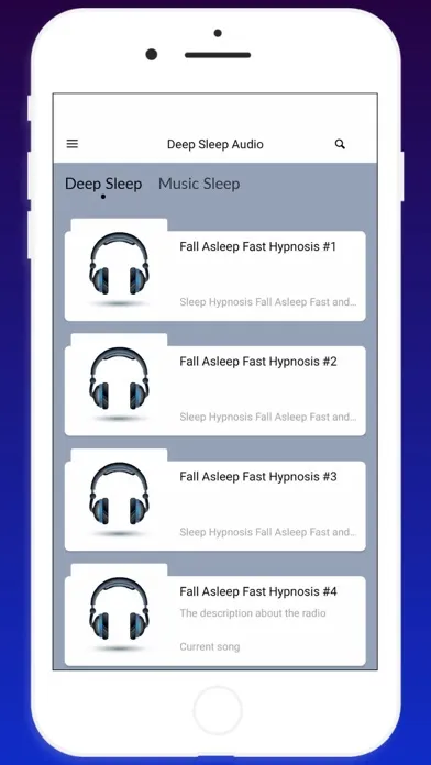 Capturas de pantalla de Deep Sleep Hypnotherapy App