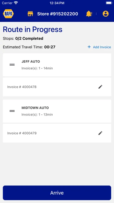 NAPA Store Systems App سکرین شاٹس
