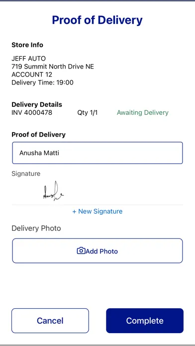 NAPA Store Systems App سکرین شاٹس