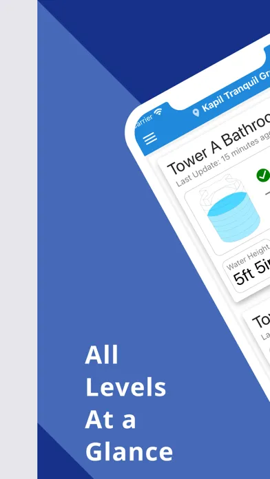 Captures d'écran de WaterApp : IoT Water Sensors
