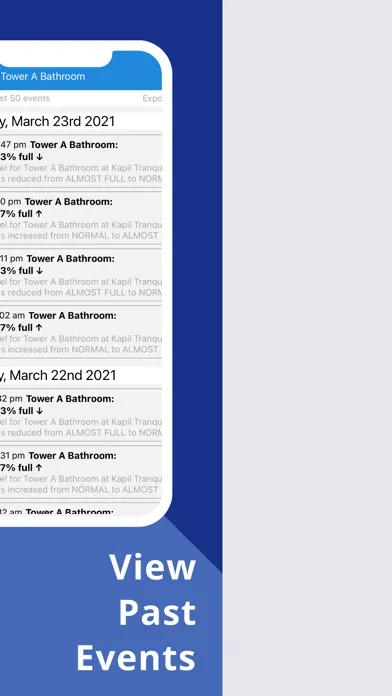 Captures d'écran de WaterApp : IoT Water Sensors